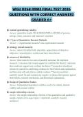WGU D268 RRM3 FINAL TEST 2026 QUESTIONS WITH CORRECT ANSWERS GRADED A&plus;