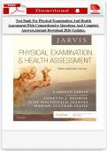 Test Bank for Physical Examination and Health Assessment &lpar;Latest Edition&rpar; &ndash; Complete Questions & Answers Guide