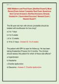 N582 Midterm and Final Exam &vert;&vert;Verified Exam&excl;&excl;&vert;&vert; Most  Recent Exam Actual Complete Real Exam Questions  And Correct Answers &lpar;Verified Answers&rpar; Already  Graded A&plus; &vert; Guaranteed Success&excl;&excl; Newest Exam &vert;  Newest Exam&excl;&excl;&excl;