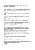 AMSA 490 EXAM 2 QUESTIONS WITH VERIFIED ACCURATE ANSWERS