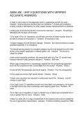 AMSA 490 - UNIT 2 QUESTIONS WITH VERIFIED ACCURATE ANSWERS
