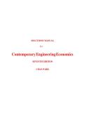 Solutions Manual for Contemporary Engineering Economics 7th EDITION By CHAN PARK &lpar; All Chapters&comma; 100&percnt; Original&comma; Verified A&plus; Grade&rpar;