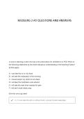 Medsurg 2 ATI questions and answers