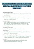 WGU D278 COMPREHENSIVE STUDY GUIDE 2026 FULL QUESTIONS AND SOLUTIONS GRADED A&plus;