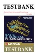 Test Bank for Basic and Clinical Pharmacology 14th Edition by Katzung &ndash; 1&comma;000&plus; Exam Questions with Answers