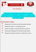 Test Bank for Management &lpar;14th Edition&comma; US Edition&rpar; by John R&period; Schermerhorn Jr&period; & Daniel G&period; Bachrach &vert; Complete Chapters 1&ndash;18 &vert; 2026 Study Guide&comma; Practice Questions & Verified Answers