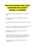 OHIO EFDA BOARD EXAM STUDY  QUESTIONS WITH EXPERT  GRADED A&plus; ANSWERS
