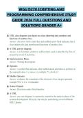 WGU D278 SCRIPTING AND PROGRAMMING COMPREHENSIVE STUDY GUIDE 2026 FULL QUESTIONS AND SOLUTIONS GRADED A&plus;
