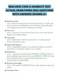 WGU D292 TASK 4&colon; USABILITY TEST ACTUAL EXAM PAPER 2026 QUESTIONS WITH ANSWERS GRADED A&plus;