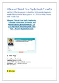 i-Human Clinical Case Study &num;week 7 walden  university Diagnostic Evaluation&comma; Differential Diagnosis&comma;  and Evidence-Based Management of a 33-Year-Old Female  with Flank Pain