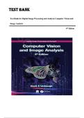 Digital Image Processing and Analysis&colon; Computer Vision and Image Analysis 4th Edition by Scott E Umbaugh Solution Manual &vert;ISBN&colon; 9781032071299&vert; Guide A&plus;