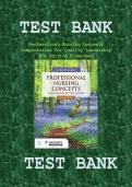 Professional Nursing Concepts&colon; Competencies for Quality Leadership 5th Edition by Anita Finkelman Test Bank &vert;ISBN&colon; 9781284230888&vert; Guide A&plus;