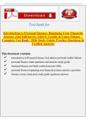 Introduction to Personal Finance&colon; Beginning Your Financial Journey &lpar;2nd Edition&rpar; &ndash; Complete Study Notes & Exam Review Guide &lpar;Chapters 1&ndash;18&rpar;