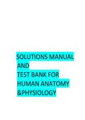 Solutions Manual & Test Bank&colon; Human Anatomy & Physiology &lpar;2nd Edition&rpar; &ndash; Erin C&period; Amerman