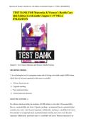 Maternity & Women&rsquo;s Health Care &lpar;12th Edition&rpar;&comma; Chapters 1&ndash;37&comma; Elsevier&comma; 2020 &ndash; Complete Test Bank Questions and Answers
