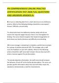 PN COMPREHENSIVE ONLINE PRACTICE CERTIFICATION TEST 2026 FULL QUESTIONS AND ANSWERS GRADED A&plus;