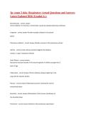 3p&colon; exam 2 skin- Respiratory Actual Questions and Answers Latest Updated 2026 &lpar;Graded A&plus;&rpar;