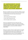 PN COMPREHENSIVE ONLINE PRACTICE STUDY GUIDE 2026 COMPLETE QUESTIONS WITH CORRECT SOLUTIONS GRADED A&plus; 