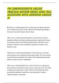 PN COMPREHENSIVE ONLINE PRACTICE REVIEW SHEET 2026 FULL QUESTIONS WITH ANSWERS GRADED A&plus;