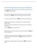 CS101 final questions and answers Graded A&plus; 