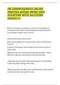 PN COMPREHENSIVE ONLINE PRACTICE ACTUAL PAPER 2026 QUESTIONS WITH SOLUTIONS GRADED A&plus;