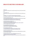WGU D773 SECTION 3 VOCABULARY&period;