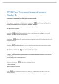 CS101 Final Exam questions and answers  Graded A&plus; 