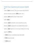CS101 Exam 1questions and answers Graded  A&plus; 