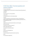 CS 101 Test 1 &lpar;Mrs&period; Troutman&rpar; questions and  answers Graded A&plus; 