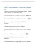CS 101 Exam 1questions and answers Graded  A&plus; 