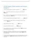 CS 101 Chapter 2 Exam questions and answers  Graded A&plus; 