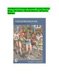 Test Bank&colon; Consumer Behavior&colon; Buying&comma; Having&comma; and Being &lpar;13th Edition&rpar; &ndash; Michael R&period; Solomon
