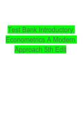 Test Bank&colon; Introductory Econometrics&colon; A Modern Approach &lpar;5th Edition&rpar; &ndash; Jeffrey M&period; Wooldridge