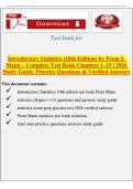 Introductory Statistics &lpar;10th Edition&rpar; by Prem S&period; Mann &ndash; Complete Study Notes & Exam Review Guide &lpar;Chapters 1&ndash;15&rpar;