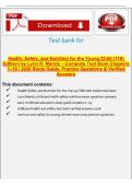 Health&comma; Safety&comma; and Nutrition for the Young Child &lpar;11th Edition&rpar; by Lynn R&period; Marotz &ndash; Complete Study Notes & Exam Review Guide &lpar;Chapters 1&ndash;19&rpar;