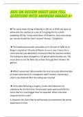 HESI RN FINAL PAPER 2026 SOLVED QUESTIONS GRADED A&plus;