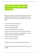 HESI RN STUDY GUIDE 2026 COMPLETE QUESTIONS WITH CORRECT SOLUTIONS GRADED A&plus;