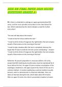 HESI RN ACTUAL PAPER 2026 QUESTIONS WITH SOLUTIONS GRADED A&plus;