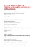 3P EXAM &lpar; 2026&rpar; QUESTIONS AND VERIFIED RATIONALIZED ANSWERS&comma; 100&percnt; GUARANTEE PASS