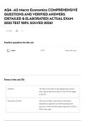 AQA -AS Macro Economics COMPREHENSIVE QUESTIONS AND VERIFIED ANSWERS &lpar;DETAILED & ELABORATED&rpar; ACTUAL EXAM 2025 TEST 100&percnt; SOLVED 2026&excl;