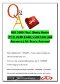 OIS 3660 EXAM COMPLETE PACKAGE DEAL