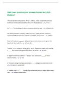 DMP Exam questions and answers Graded A&plus;&vert; 2026  Updated 