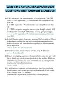 WGU D315 ACTUAL EXAM PAPER 2026 QUESTIONS WITH ANSWERS GRADED A&plus;