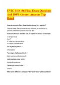 UVIC BIO 186 Final Exam Questions And 100&percnt; Correct Answers Top Rated 