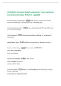 D184 WGU Standard-Based Assessment Exam questions  and answers Graded A&plus;&vert; 2026 Updated 