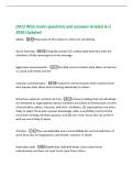 D072 WGU Exam questions and answers Graded A&plus;&vert;  2026 Updated 
