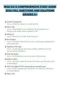 WGU D315 COMPREHENSIVE STUDY GUIDE 2026 FULL QUESTIONS AND SOLUTIONS GRADED A&plus;