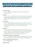 WGU D315 PRACTICE EXAMINATION 2026 QUESTIONS WITH ANSWERS GRADED A&plus;