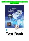 Test Bank&colon; Introduction to Information Systems &lpar;4th Edition&rpar; &ndash; Patricia Wallace &vert; Chapter 2&colon; Information Systems and Strategy