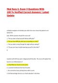 Med Surg 2&comma; Exam 3 Questions With 100 &percnt; Verified Correct Answers&vert; Latest Update
